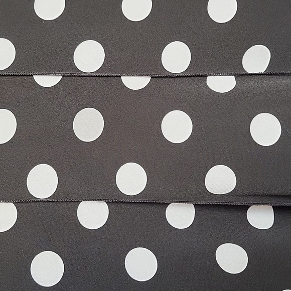 Polka Dot Black and White Women's Dress - Picture 9 of 9